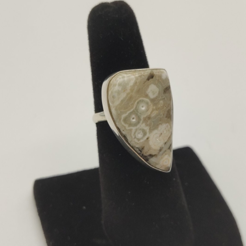 Semi Precious Stone Silver Ring